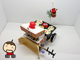 タイヤ型ロボット賞マシン写真